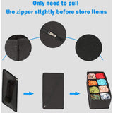 Double R Bags Dresser Drawer Underwear Organizer Black Pack Of 4