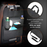 Car Back Seat Organizer With Multi Pockets Rear Storage, Pen, Bottles, Tissue Box, Books, Lunch Box Holders, Hanger Support for All Cars (Black, Pack of 1)