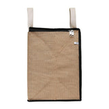 DOUBLE R BAGS Jute Shopping bags with Dual Zippers (Natural Color) - Double R Bags