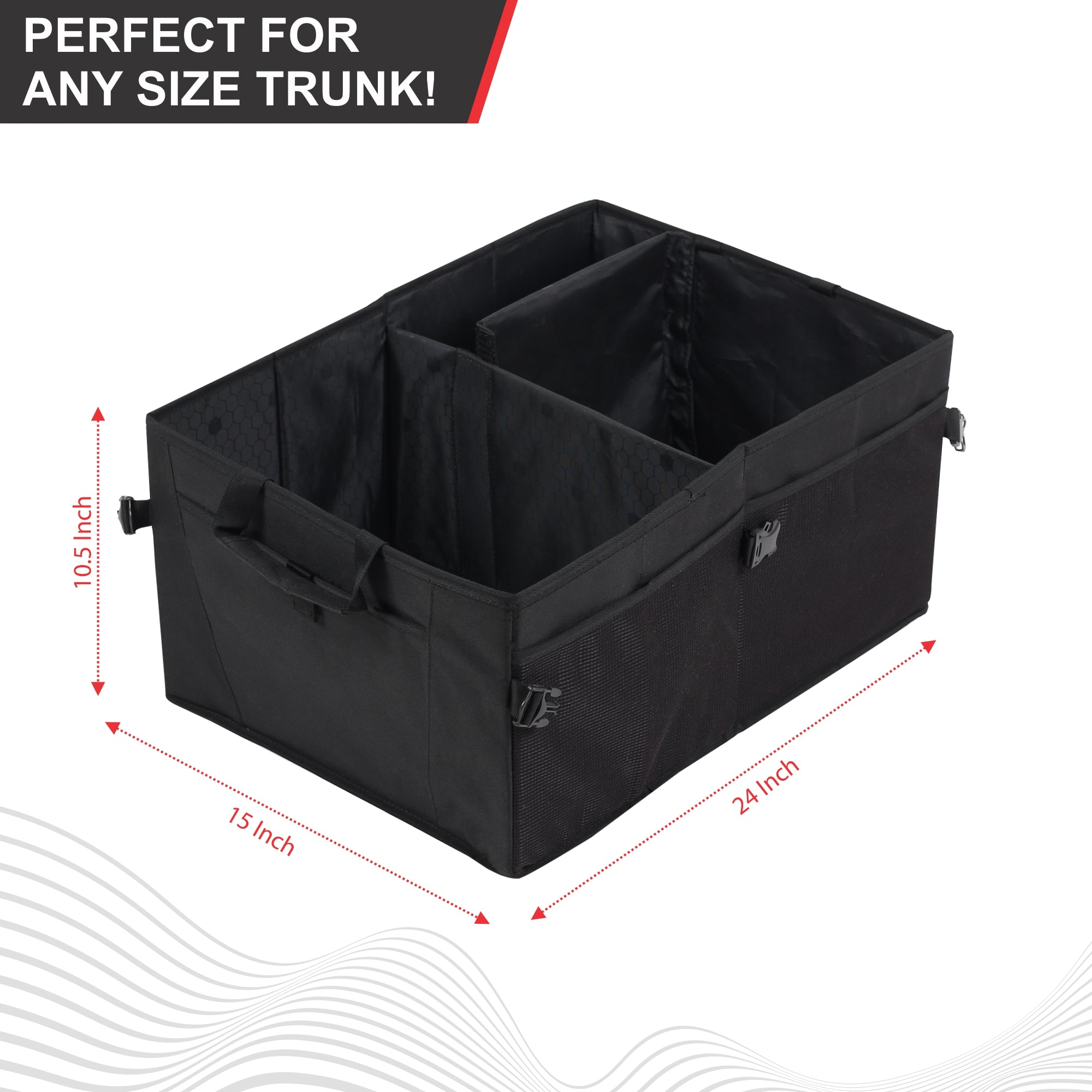 Car Trunk Organizer for Car SUV Storage With Handles Multi Pockets Org –  Double R Bags