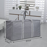 Double R Bags Heavy Duty Storage Bag Blanket Clothes Organizer, Comforter, Bedroom Closet, Dorm Room Essentials, Strong Materials Extra Large