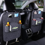 Car Back Seat Organizer With Multi Pockets Rear Storage, Pen, Bottles, Tissue Box, Books, Lunch Box Holders, Hanger Support for All Cars (Black, Pack of 1)