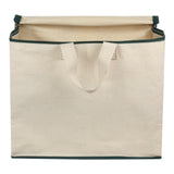 Canvas Bag with Cotton Handles and Covers Zip Bags Pack Of 2