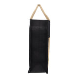 Jute Grocery Shopping Bags for Carry Milk Fruits Vegetable with Reinforced Handles (Pack of 2)