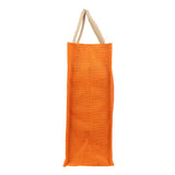 Jute Grocery Shopping Bags for Carry Milk Fruits Vegetable with Reinforced Handles With Zipper (Pack of 2)