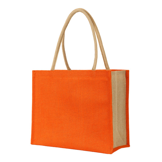 Eco Friendly Jute Unisex Vegetable Grocery Travel Shopping Tote Bag Pack of 1