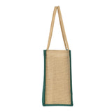 Eco Friendly Jute Unisex Vegetable Grocery Travel Shopping Tote Bag Pack of 1