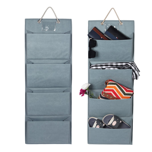 Collapsible Fabric 4-Layered Pocket Wall Door Cloth Wardrobe Hanging