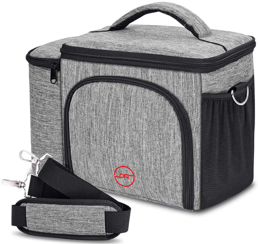 Insulated Lunch Bag Lightweight and Reusable Food Cooler Lunch Box Cover - Grey