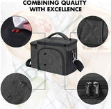 Insulated Lunch Bag Lightweight and Reusable Lunch Box Cover - Black