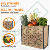 Double R Bags Big Heavy Duty Eco Reusable Jute Yoga Shopping Bag ( Pack of 5)